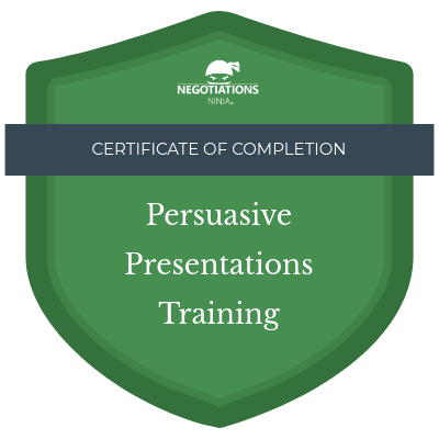 Persuasive Presentations Training Badge